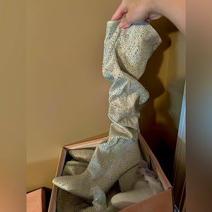 Cape Robbin slouch Jean rhinestone boots size 10 worn once